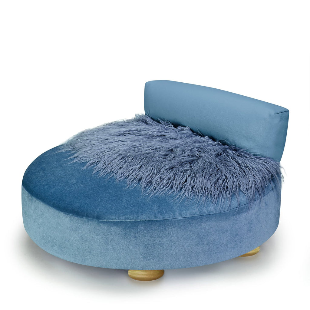 Ocean blue dog bed